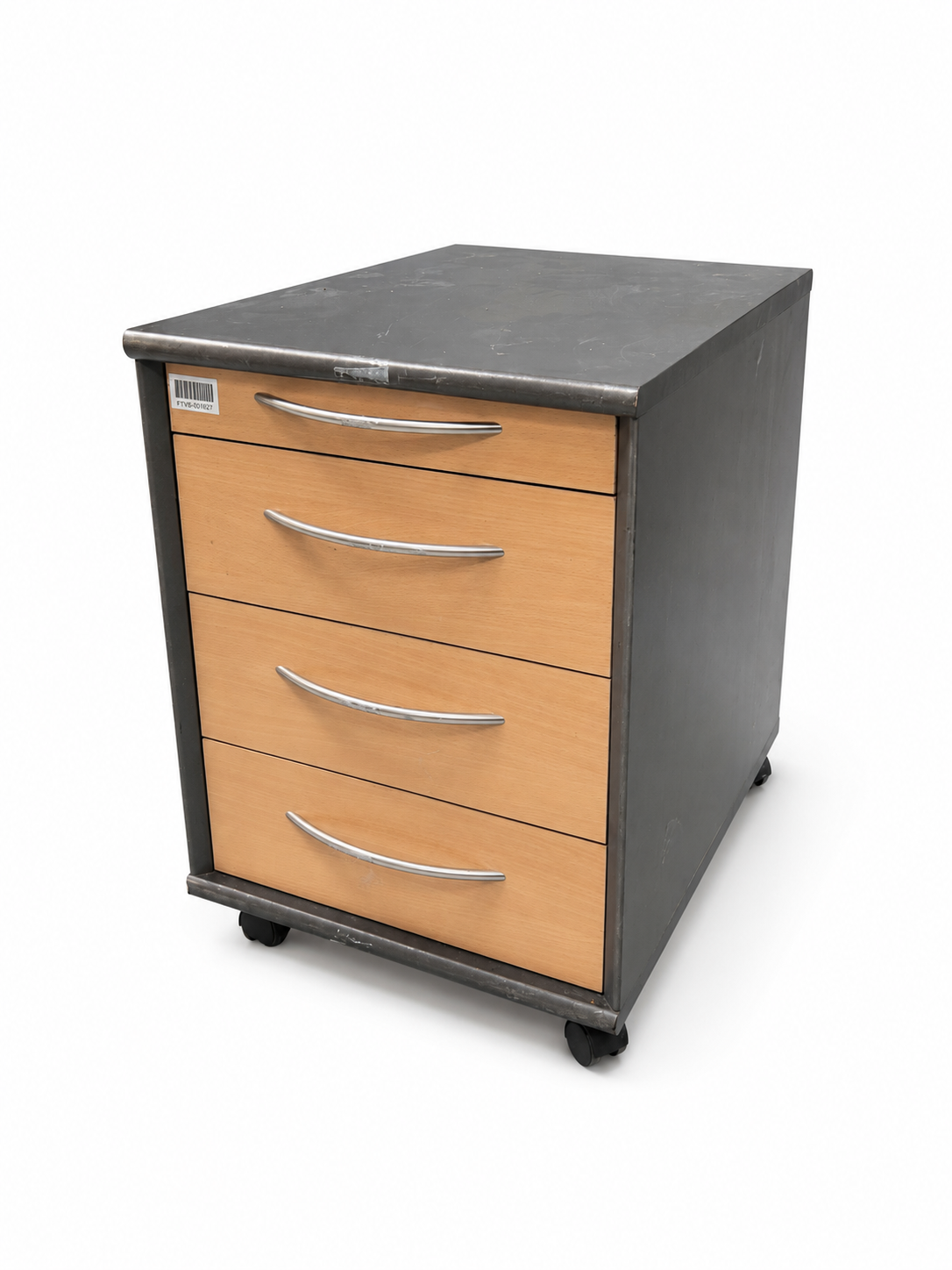 Caisson - bureau style industriel - avec roulettes