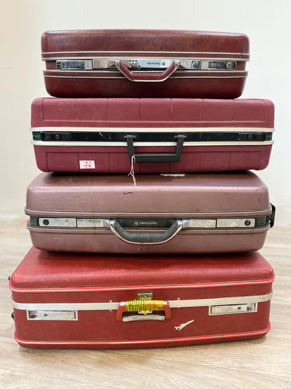 Valise - Vintage - Rouge