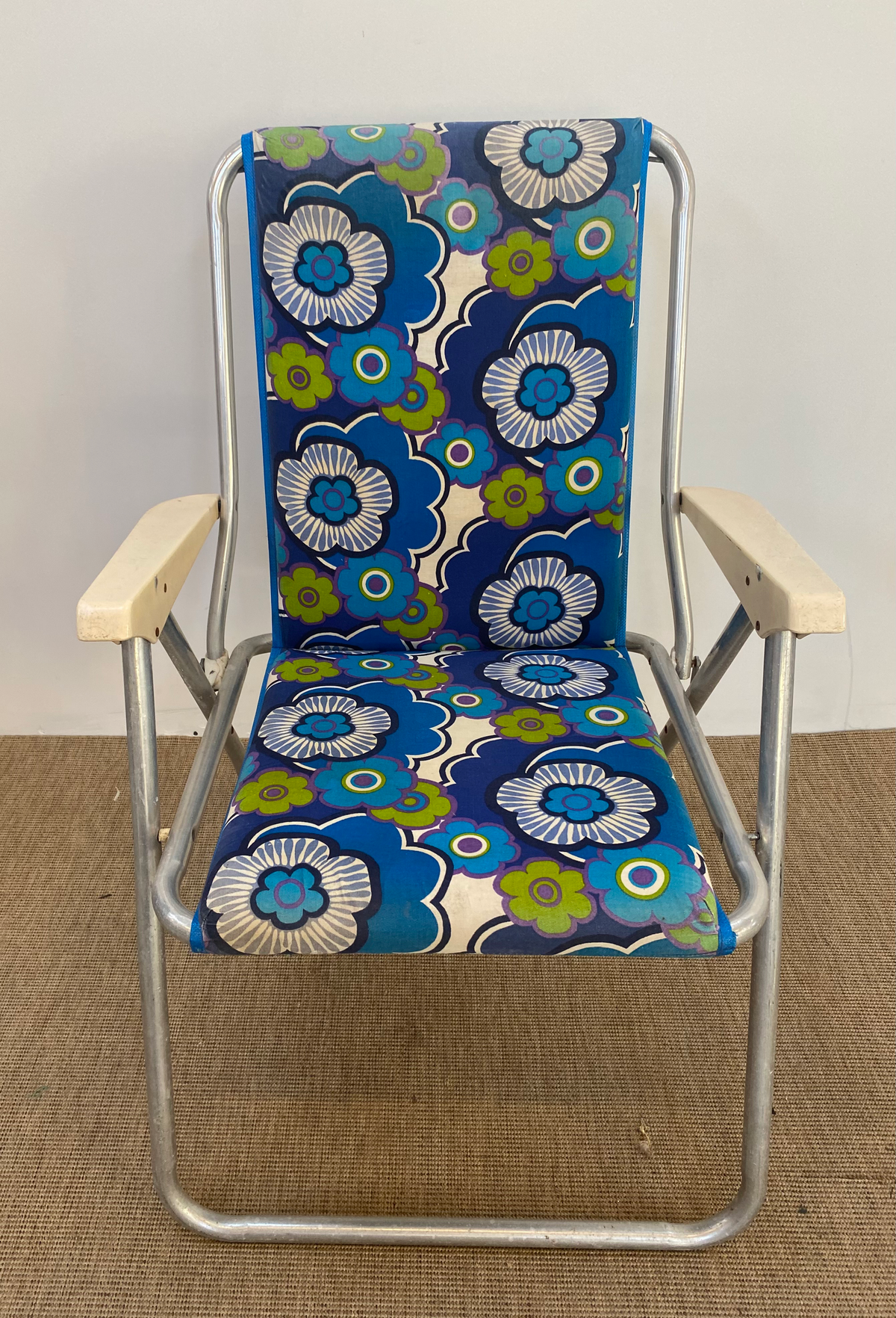 Fauteuil Pliable - Fleur Bleu