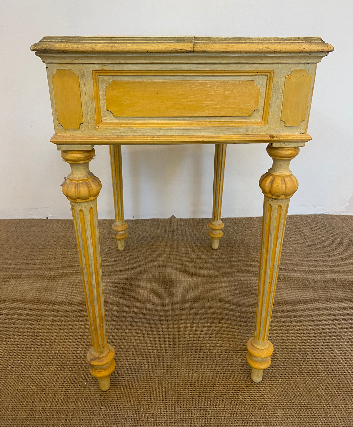 Table de chevet - Bois - Jaune