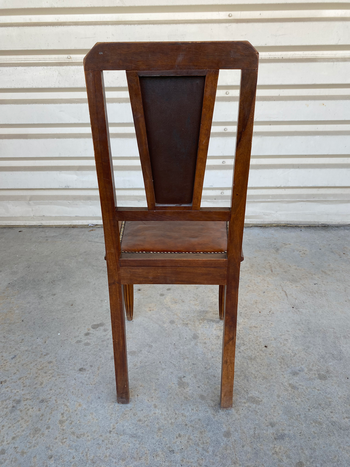 Chaise - Bois - Cuir