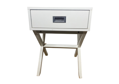Table de chevet - Bois - Blanc