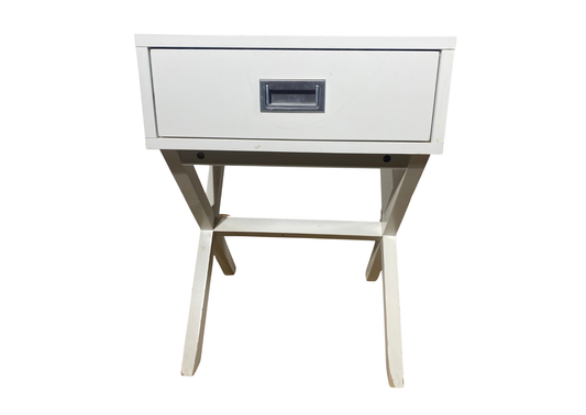 Table de chevet - Bois - Blanc