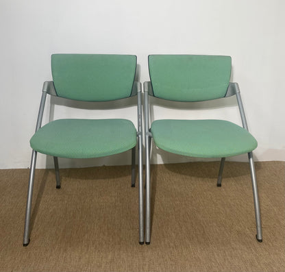 Chaise de bureau - Vert - Tissu