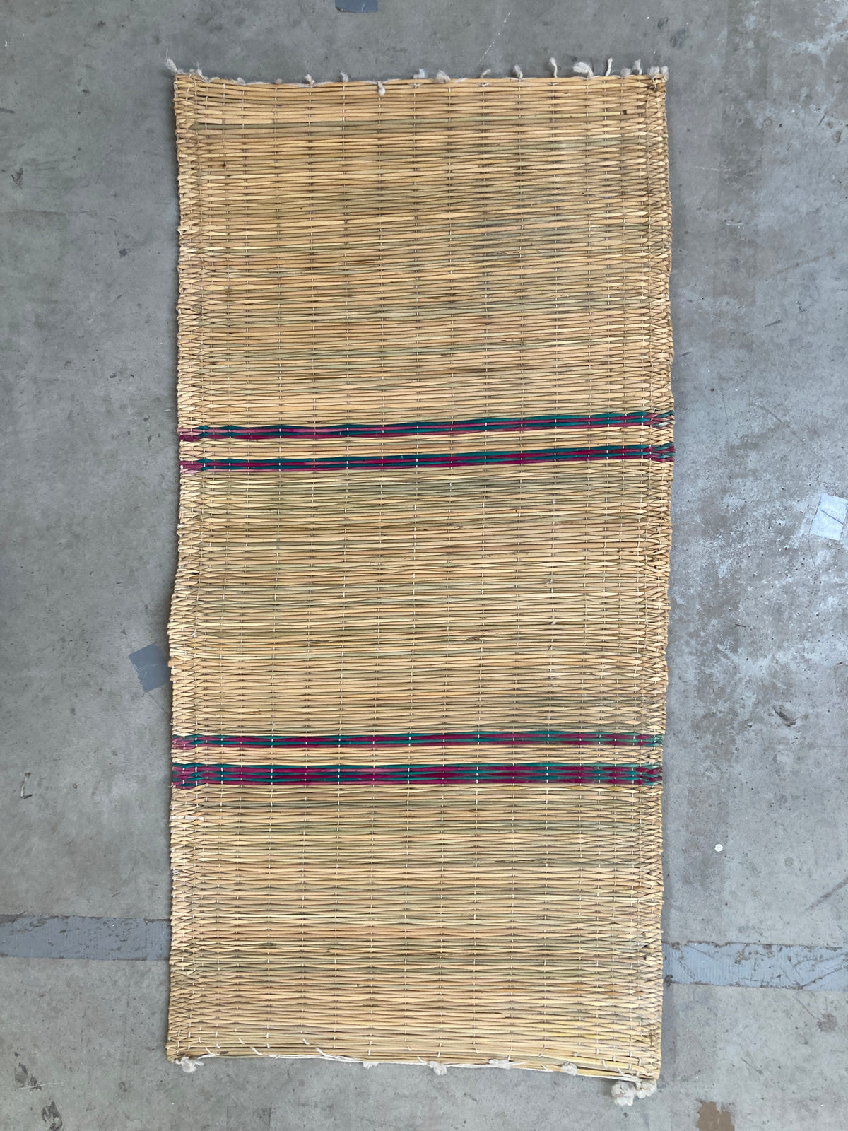 Tapis en latte de bambou