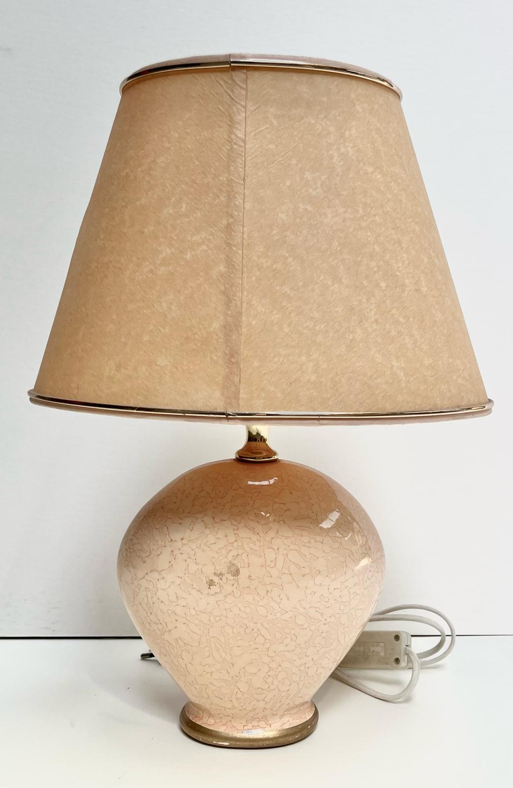 Lampe ronde rose