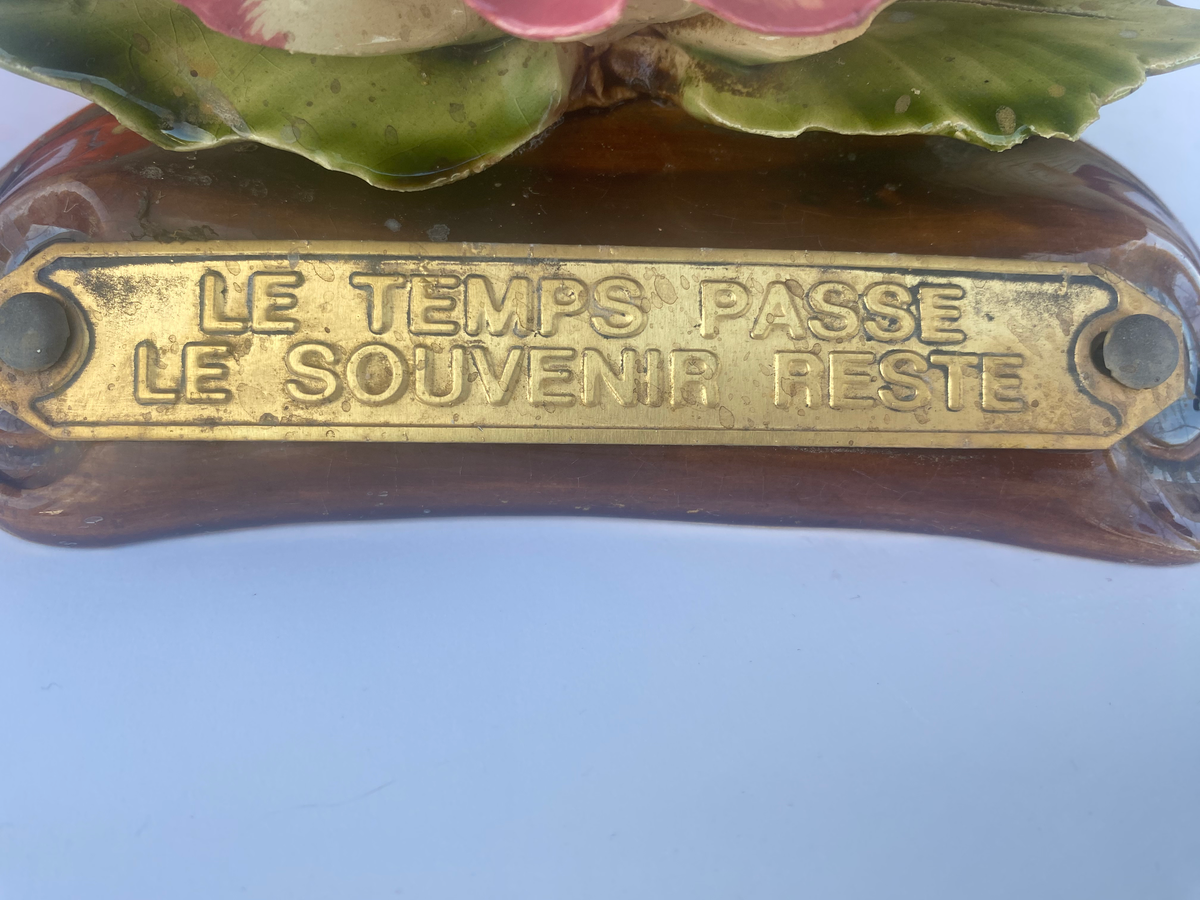 Fleur en céramique - Cimetière