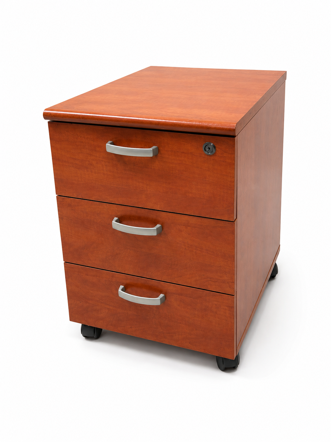 Caisson - bureau en bois - poignée