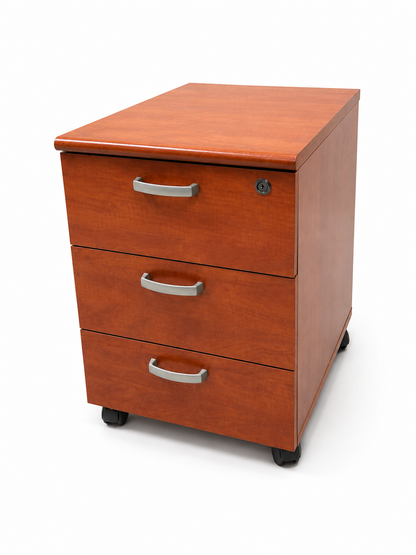 Caisson - bureau en bois - poignée