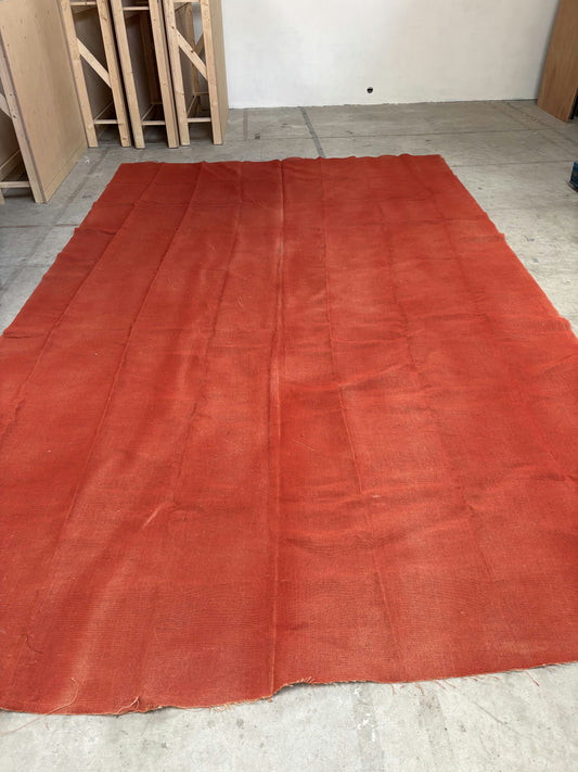 Toile de jute rouge