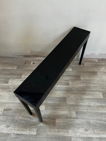 Table haute x2 - Console laquée noir