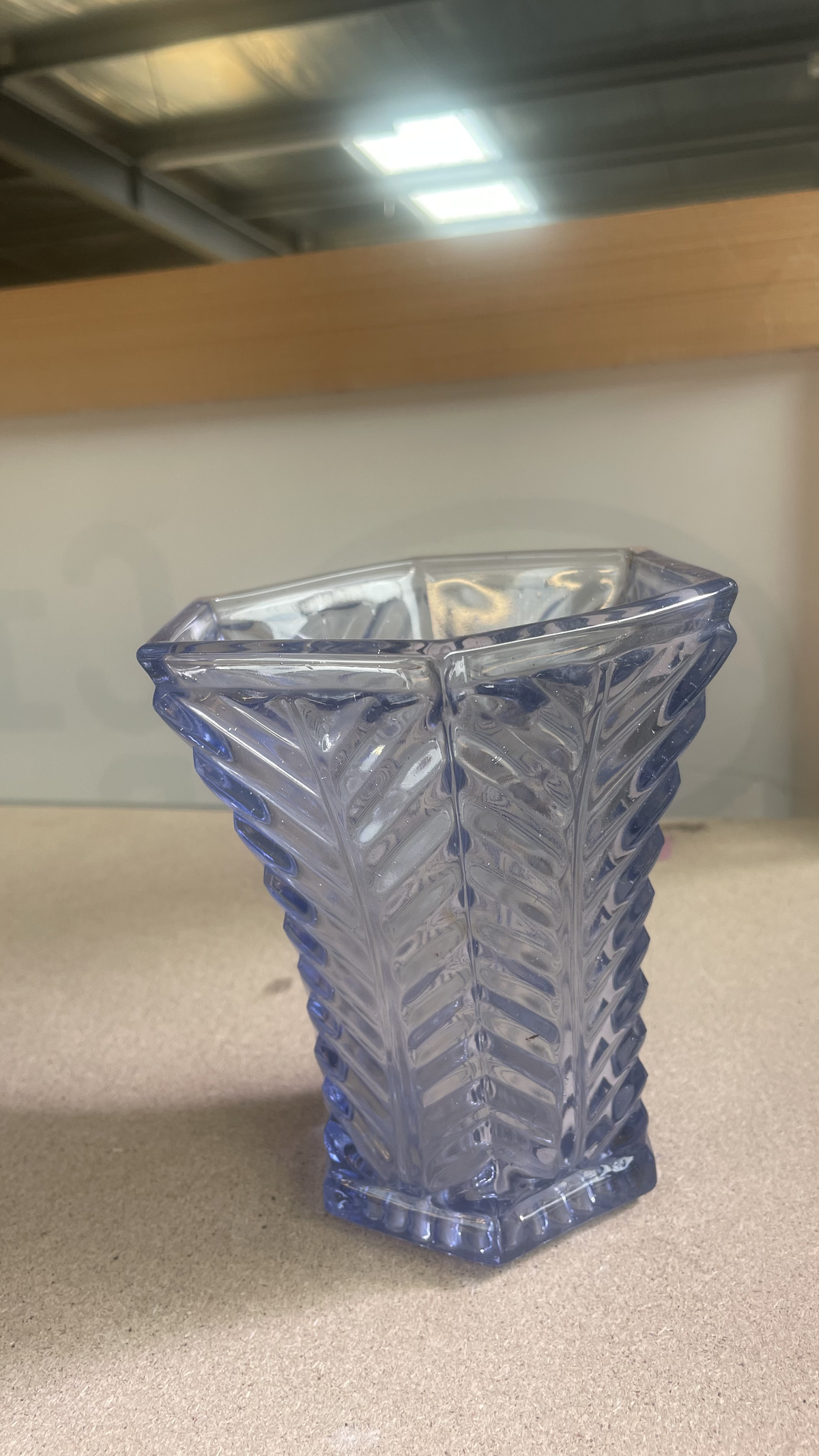 Vase bleu - verre