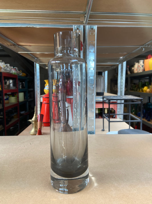 Vase verre fumé
