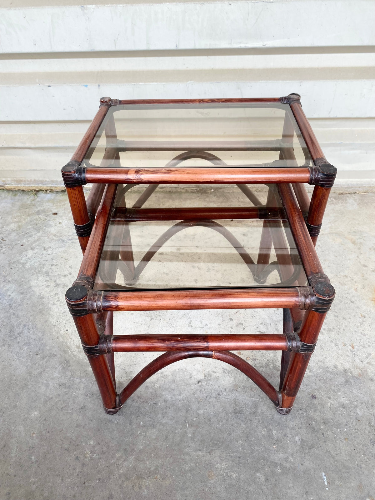 Table Basse - Gigogne - Verre & Bois