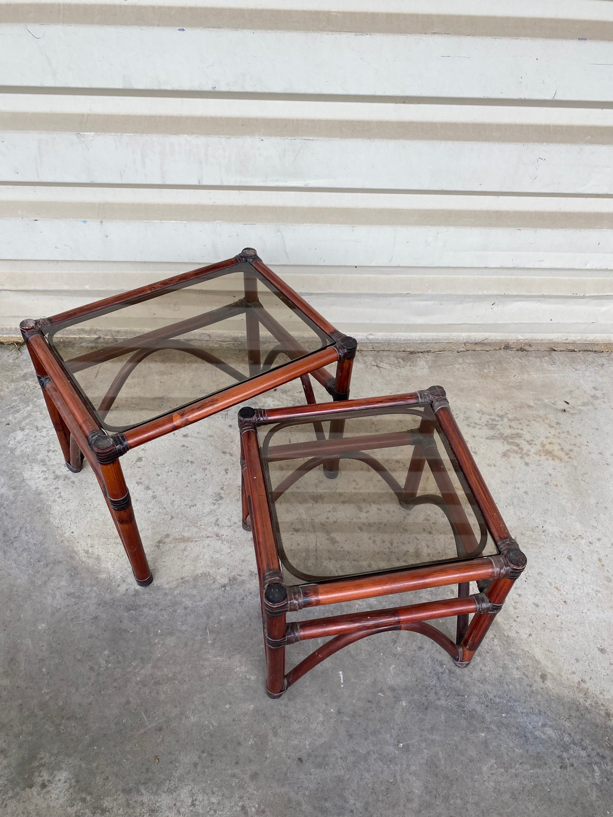 Table Basse - Gigogne - Verre & Bois