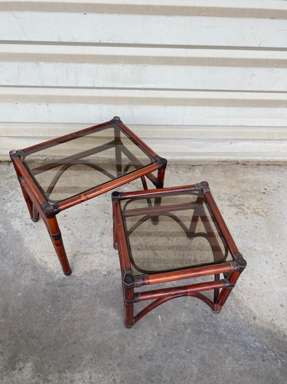Table Basse - Gigogne - Verre & Bois