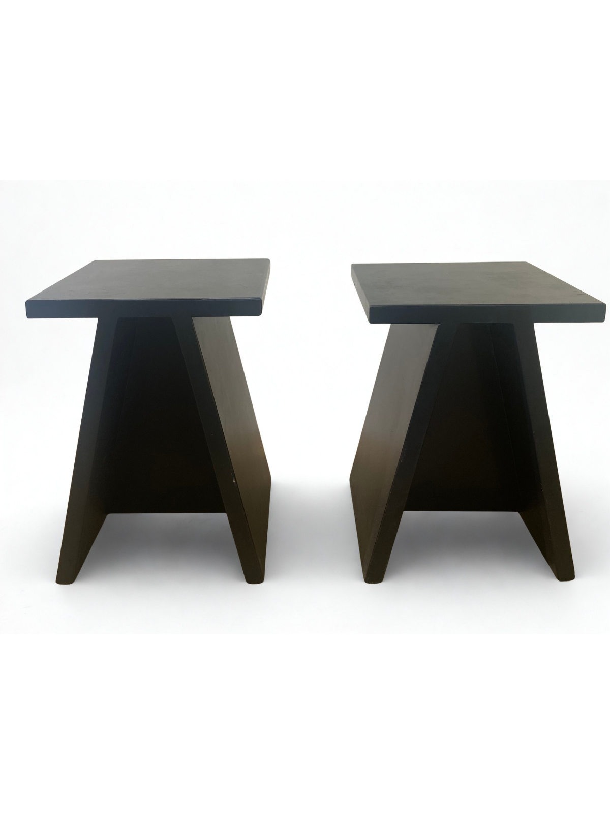 Tabouret - noir - bois