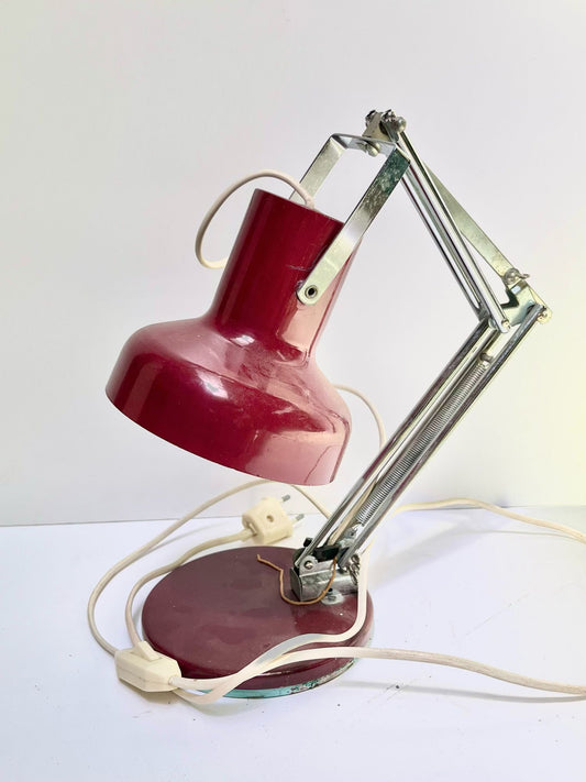 Lampe de bureau rouge