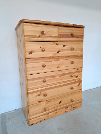 Commode bois 7 tiroir