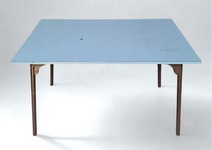 Table de cantine bleu clair