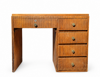 Bureau en satinwood des années 1950