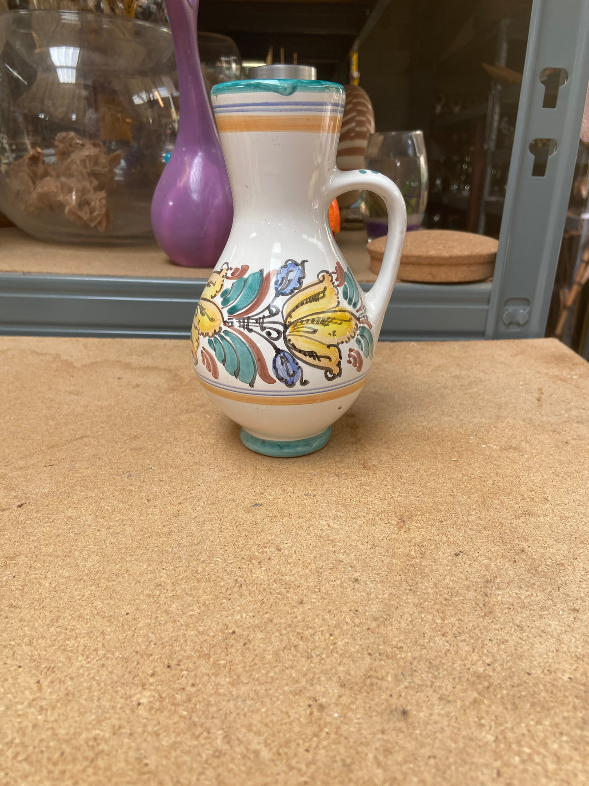 Vase - blanc - imprimé fleuri
