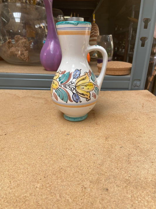 Vase - blanc - imprimé fleuri