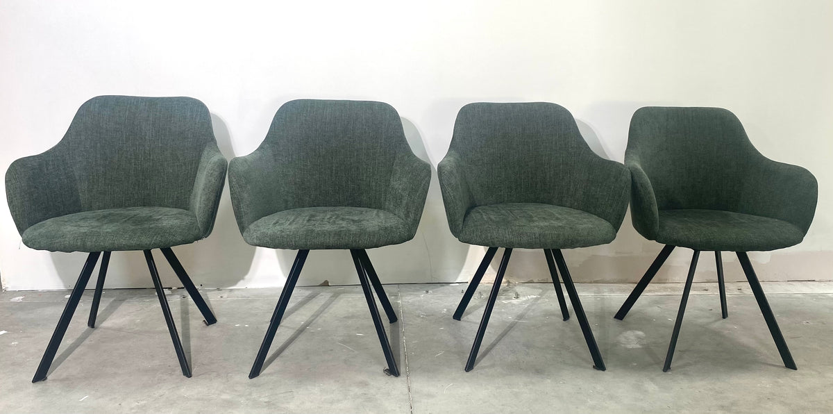 Chaise salon - Vert - Tissu