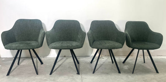 Chaise salon - Vert - Tissu