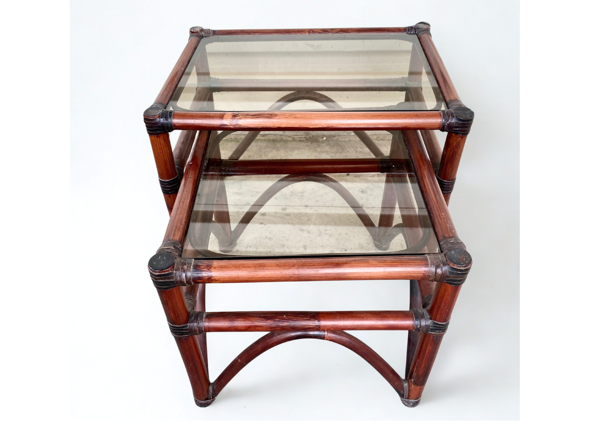 Table Basse - Gigogne - Verre & Bois