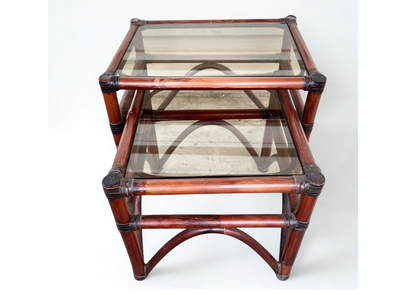 Table Basse - Gigogne - Verre & Bois