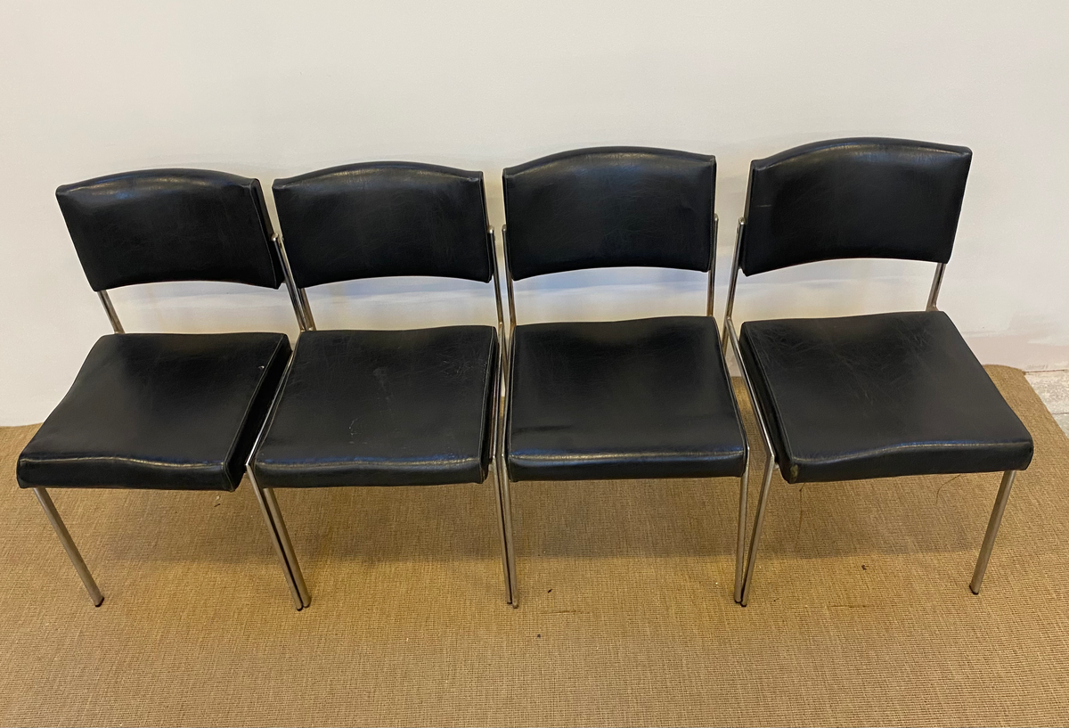 Chaise - Cuir - Noir