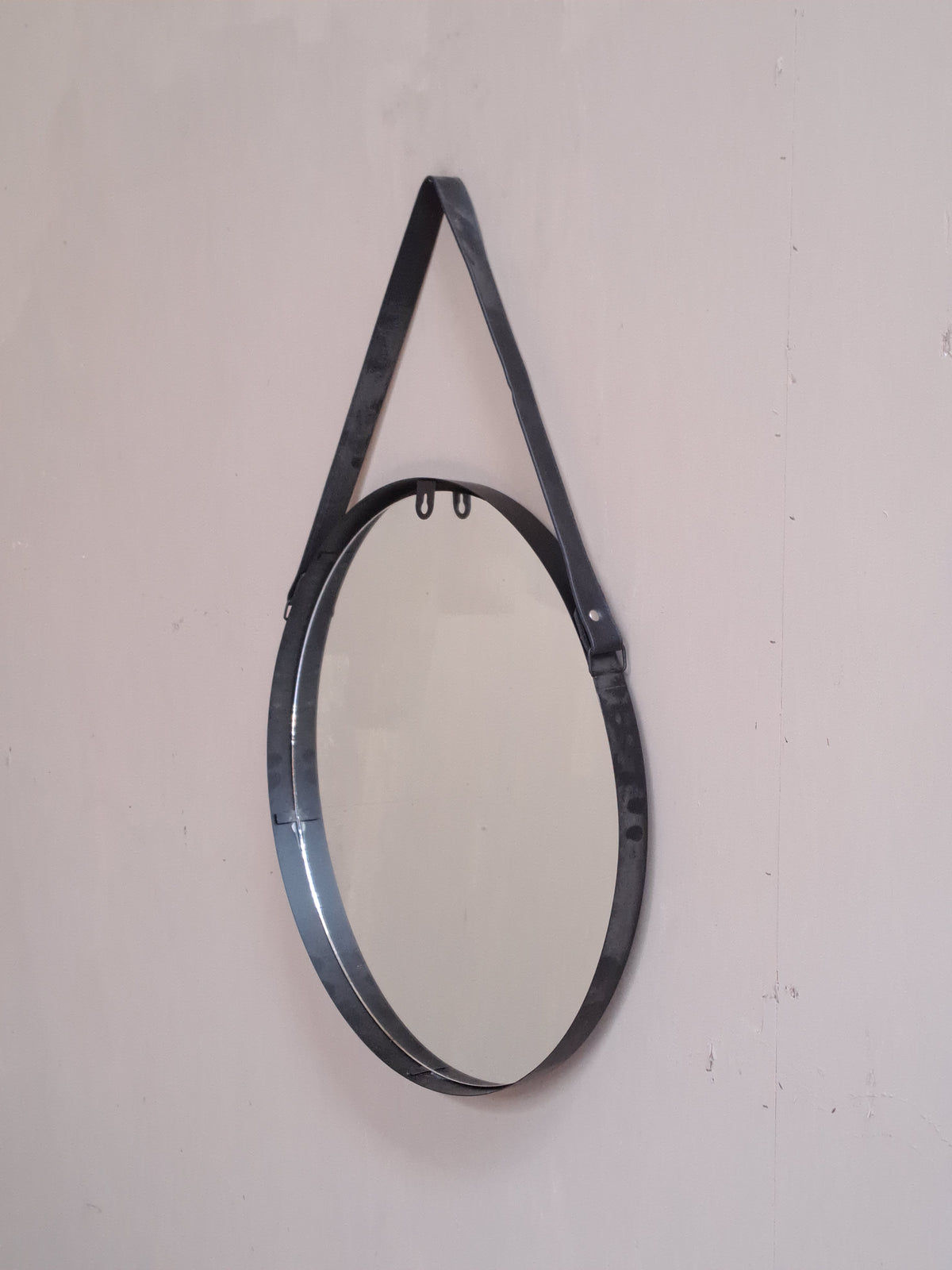 Miroir rond - sangle