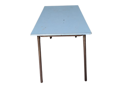 Table de cantine bleu clair