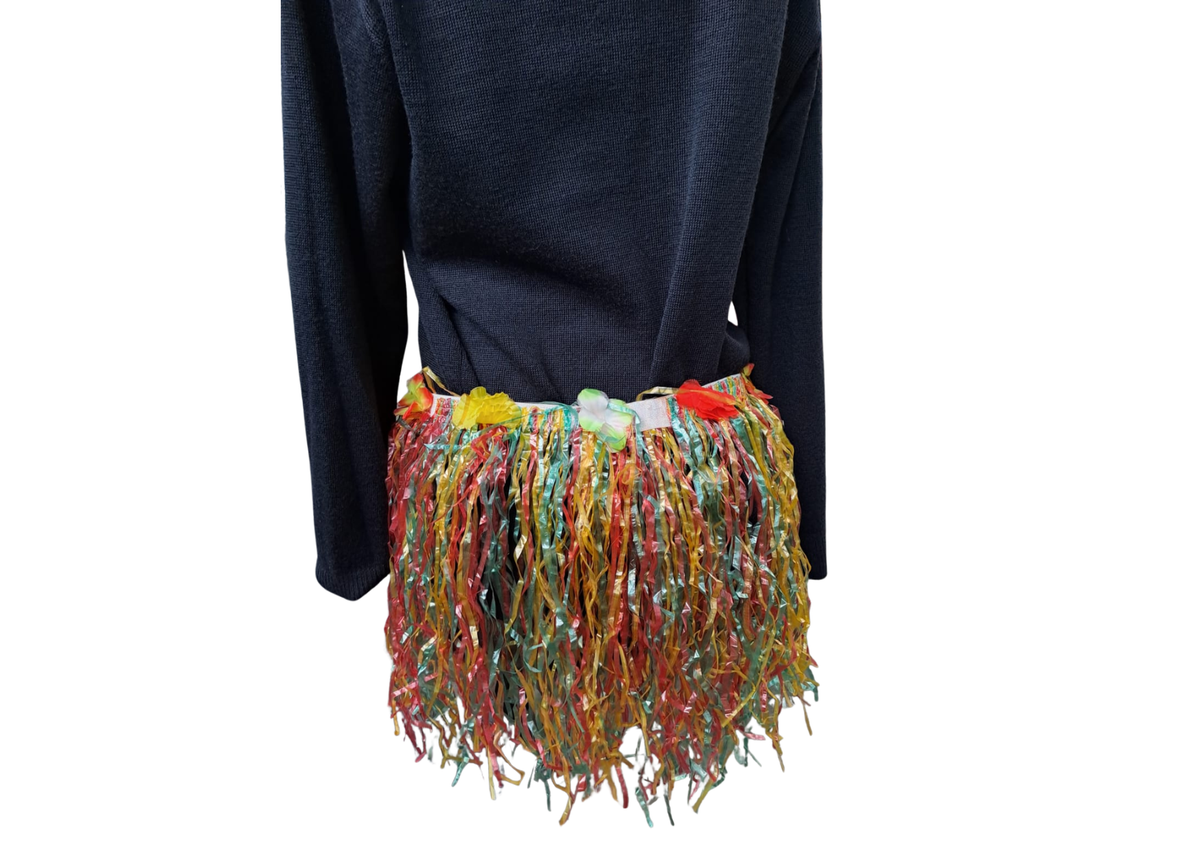 Déguisement de jupe hawaïenne multicolore